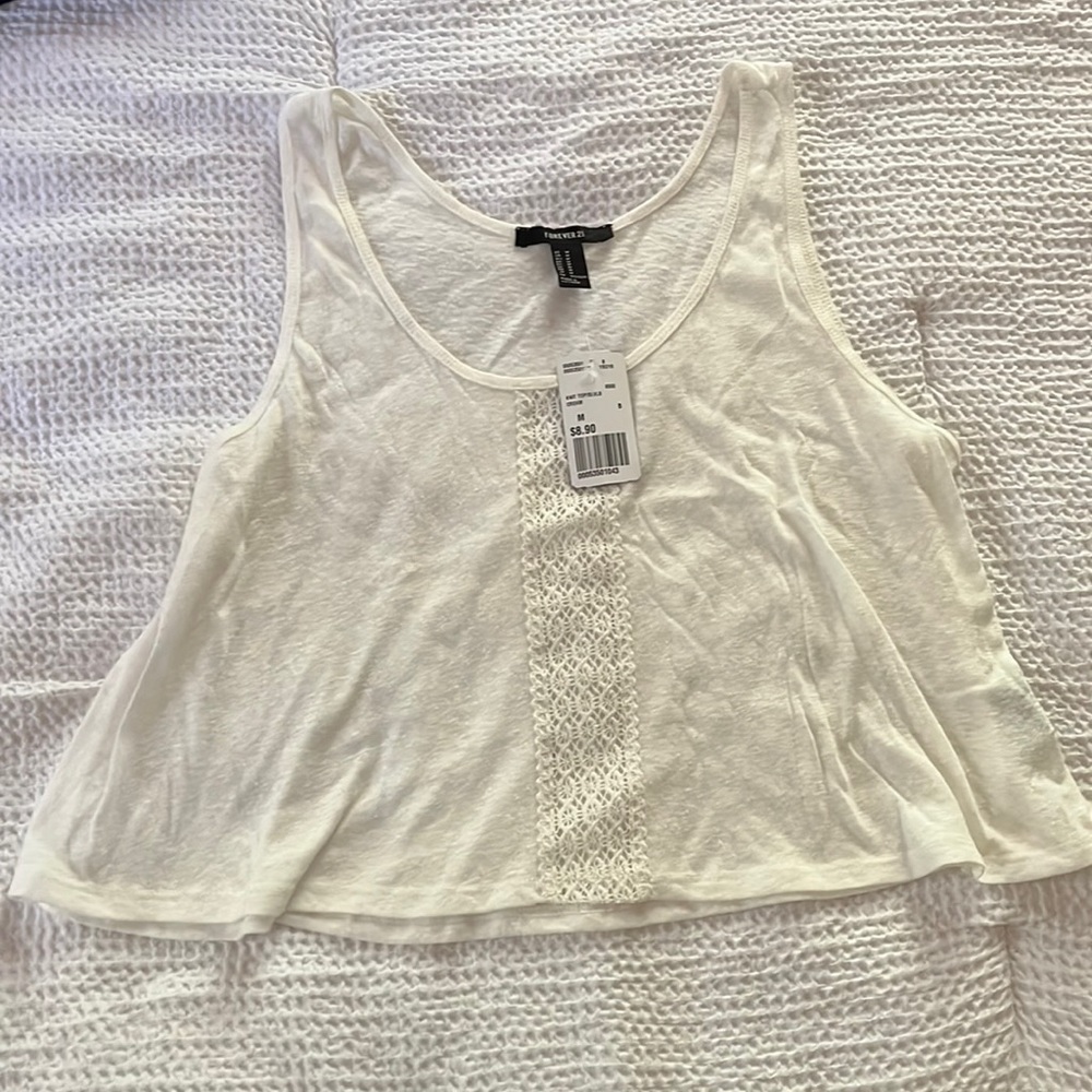NWT Forever 21 flowy cropped tank